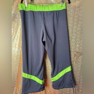 Adidas Capri Green and Black Activewear